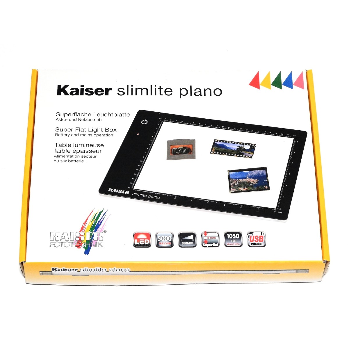 Kaiser Plano Podświetlarka LED do filmów klisz 22x16cm 2453