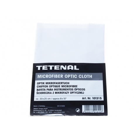 Tetenal Ściereczka do optyki nieimpregnowana biała - 20x25cm