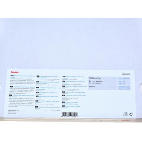 Hama Koszulki pergamin na film 120 100 sztuk (2259) folie na klisze