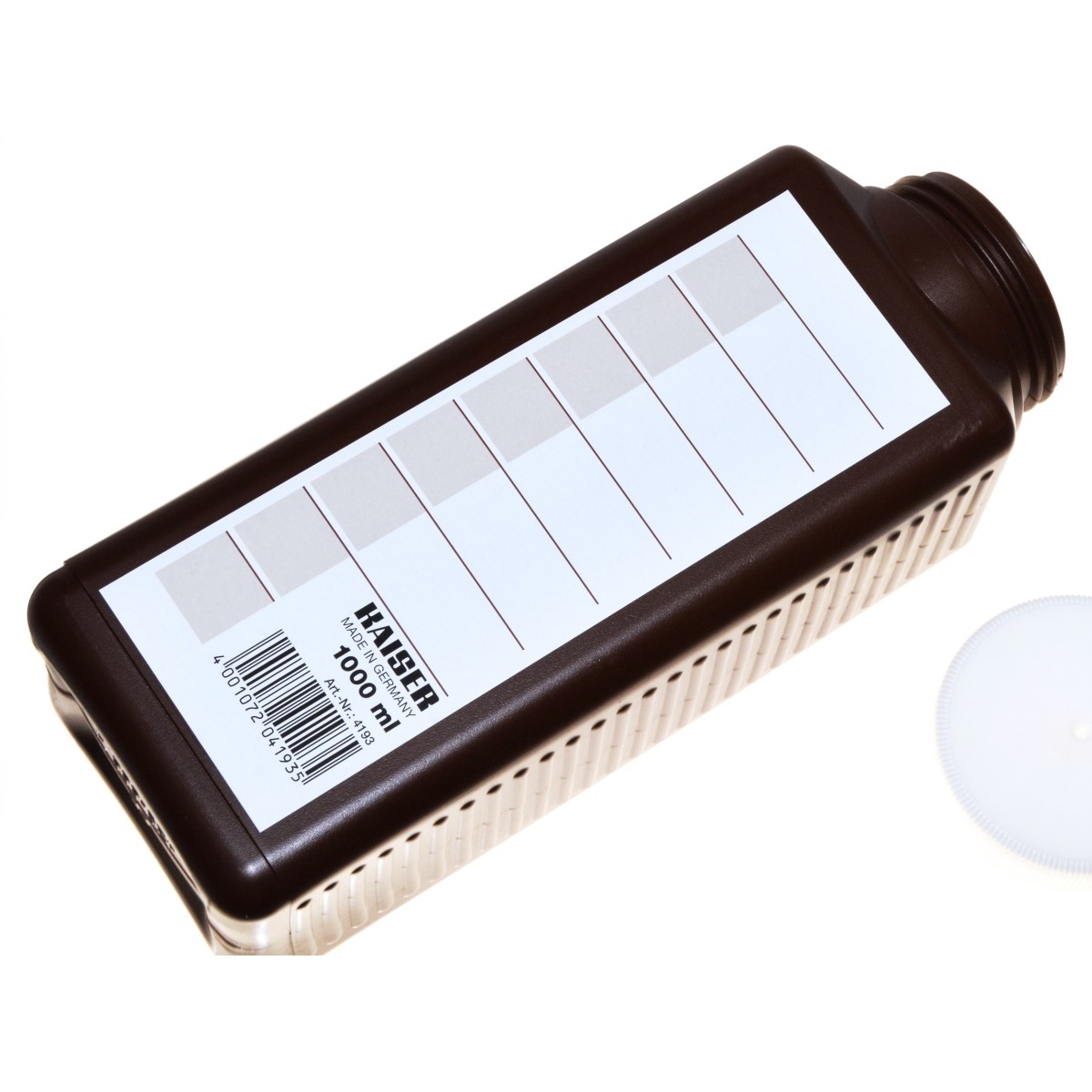 Kaiser butelka brązowa 1 litr z podziałką (4193) do przechowywania chemii