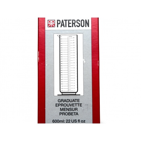 Paterson Menzurka 600 ml. przezroczysta do chemii fotograficznej