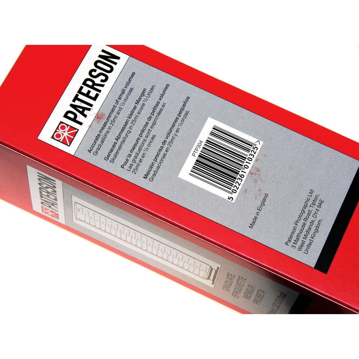 Paterson Menzurka 600 ml. przezroczysta do chemii fotograficznej