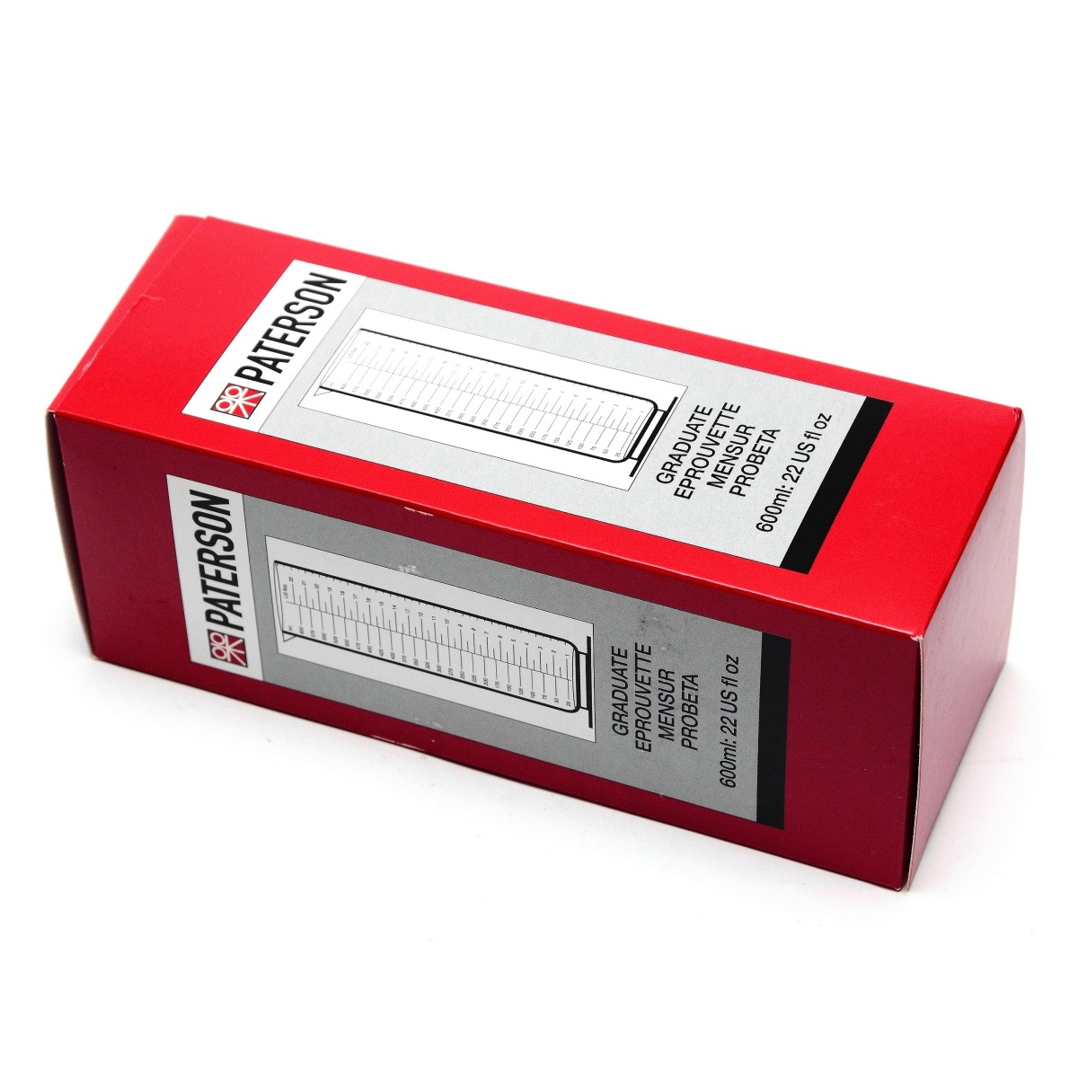 Paterson Menzurka 600 ml. przezroczysta do chemii fotograficznej