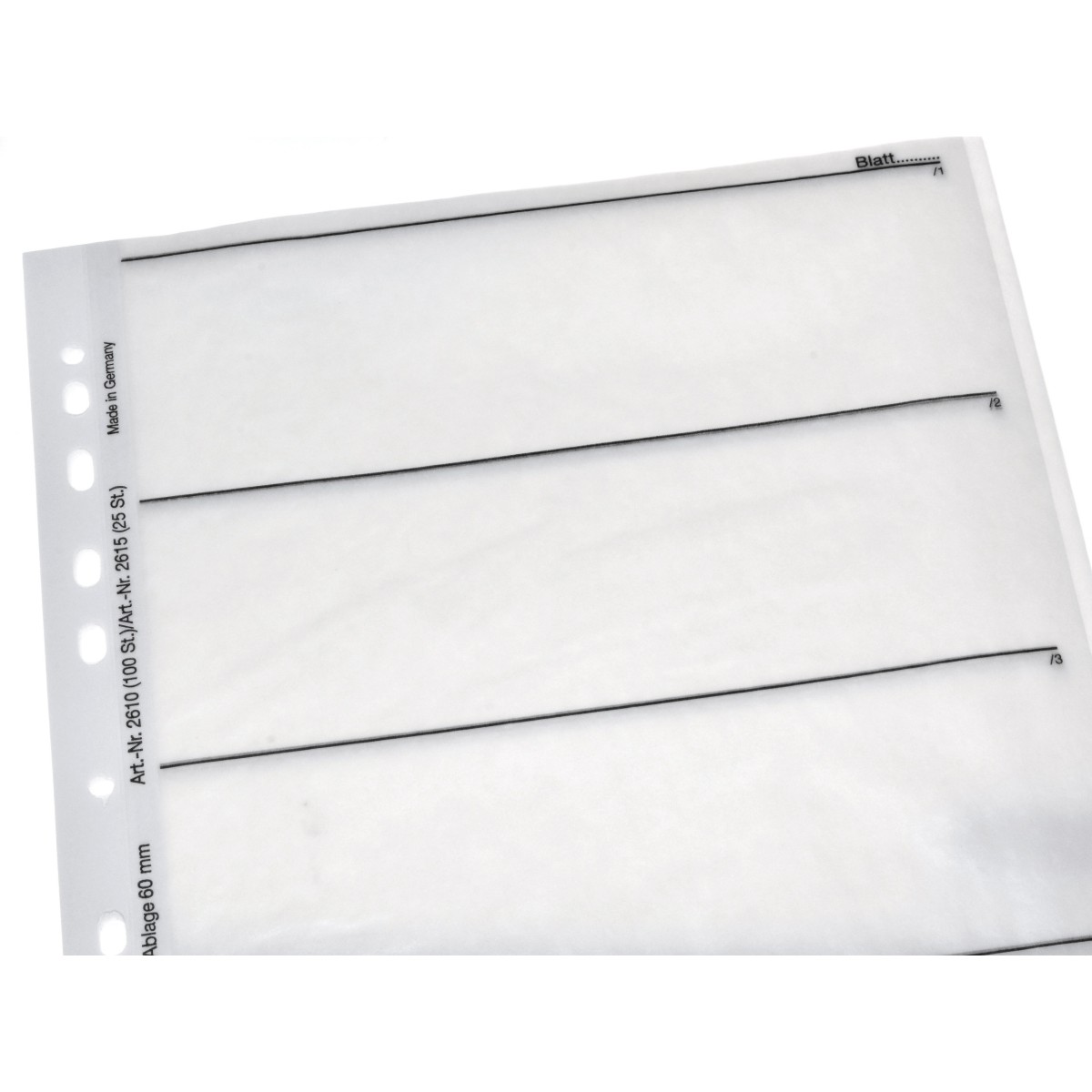 Kaiser Koszulki pergamin 120 10 sztuk foli na filmy do segregatora