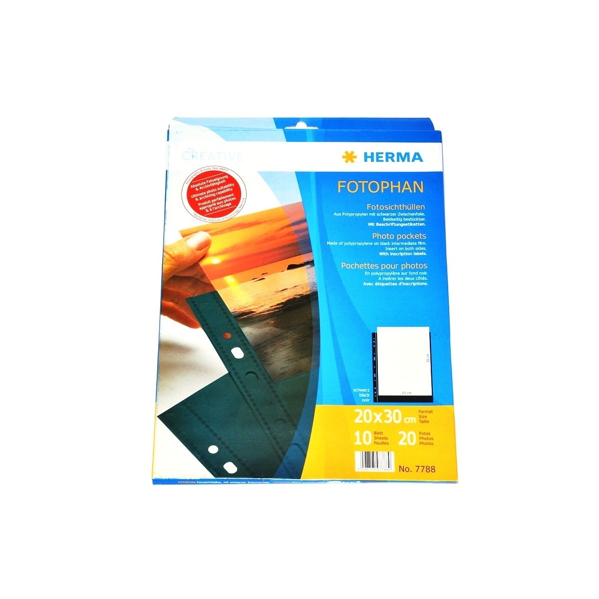 Herma Koszulki 20x30cm 10szt (1 odbitka w pionie, czarne) 7788