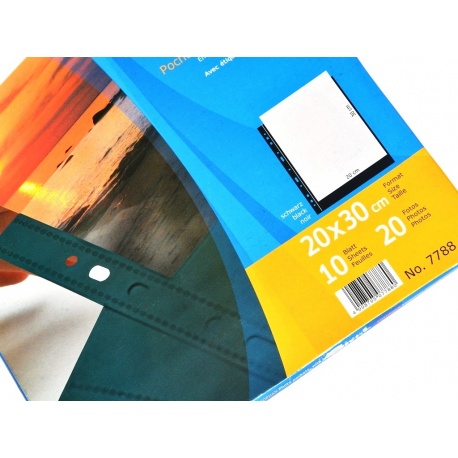 Herma Koszulki 20x30cm 10szt (1 odbitka w pionie, czarne) 7788