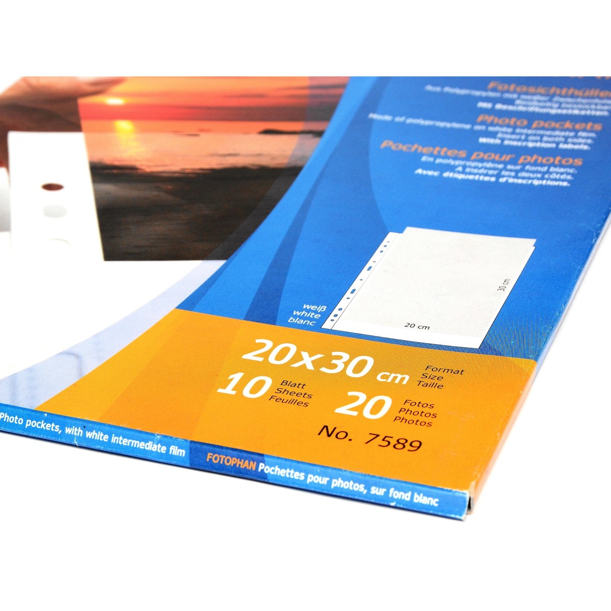 Herma Koszulki 20x30cm 10szt (1 odbitka w pionie, białe) 7589