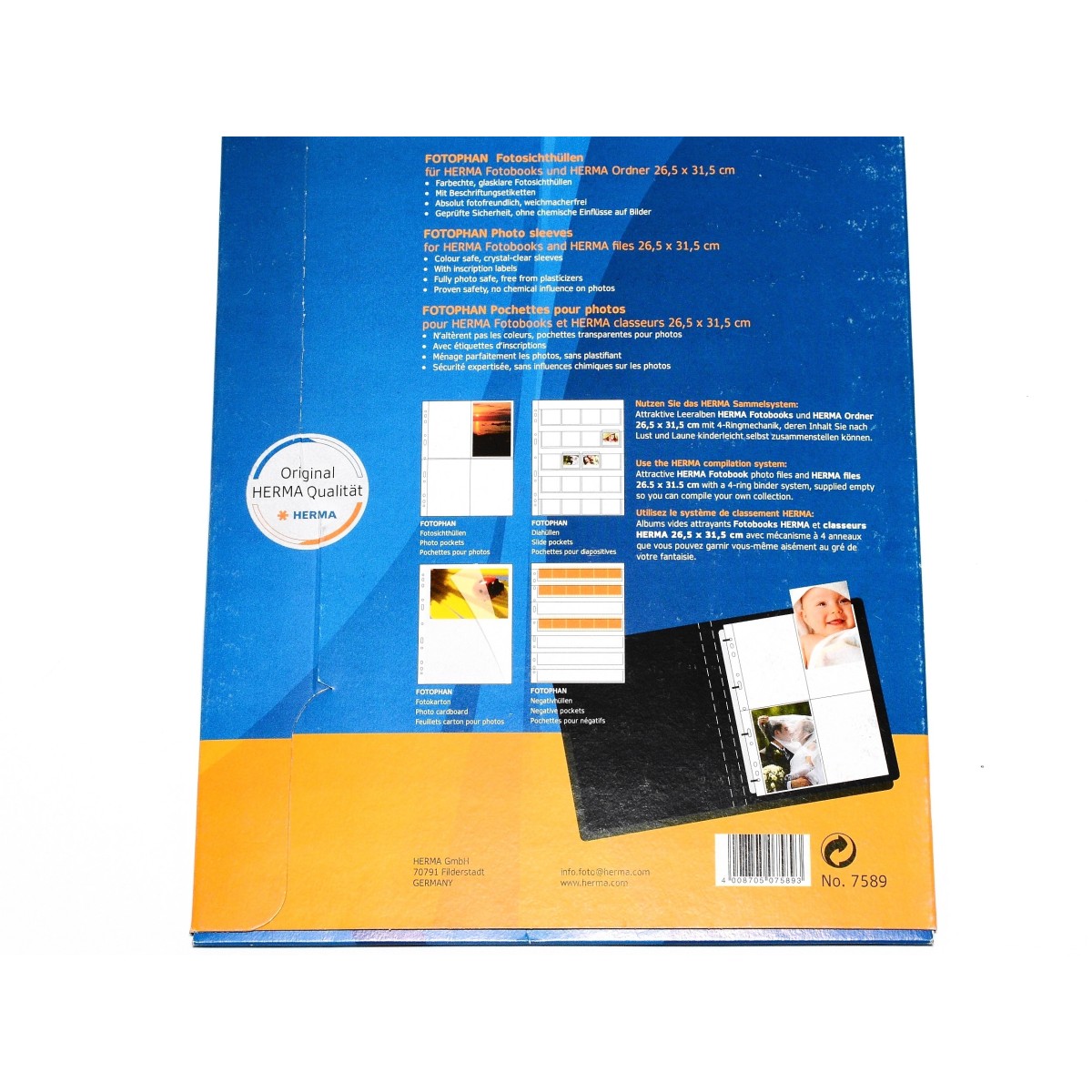 Herma Koszulki 20x30cm 10szt (1 odbitka w pionie, białe) 7589