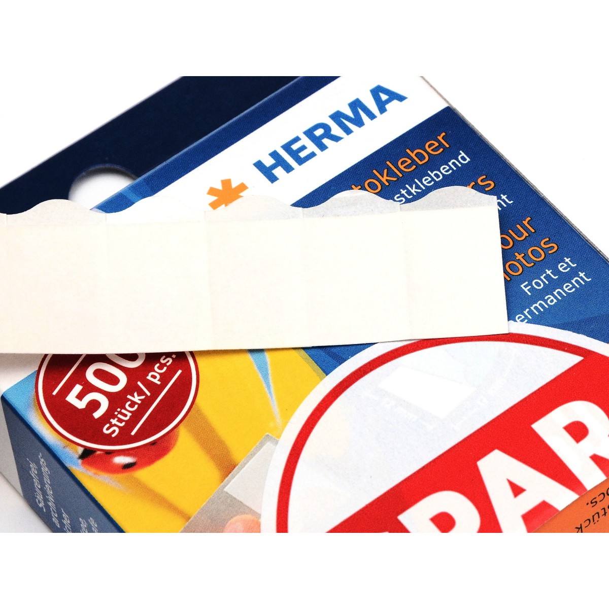 Herma Nalepki, podklejki, naklejki dwustronne do zdjęć 1000 szt.