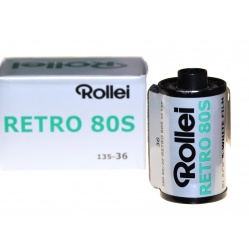 Rollei Retro 80S 135-36 niskoczuły film, klisza czarno-biała