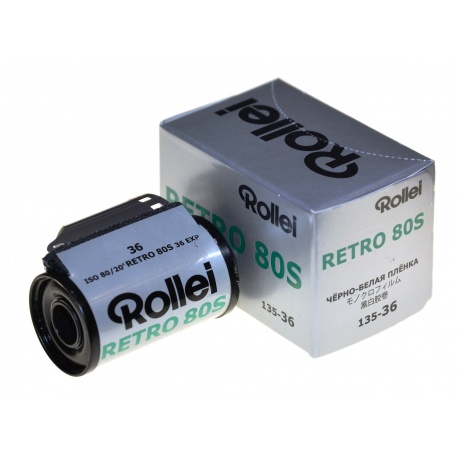 Rollei Retro 80S 135-36 niskoczuły film, klisza czarno-biała