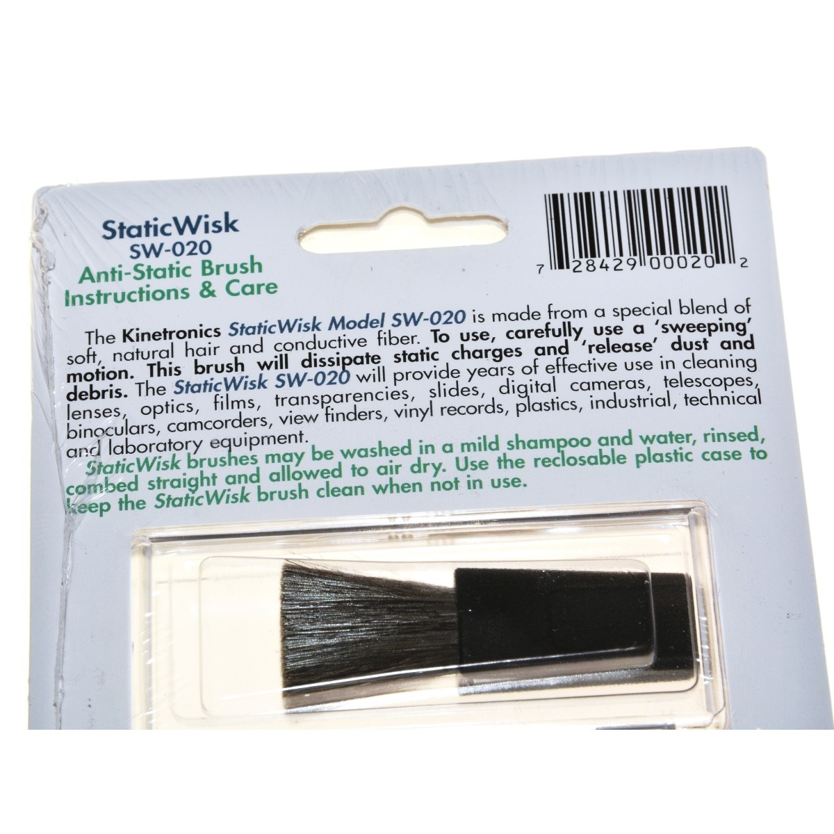 Kinetronics Szczoteczka antystatyczna SW 020 do filmu, skanera