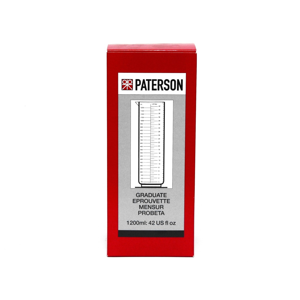 Paterson Menzurka 1200 ml. przezroczysta do chemii