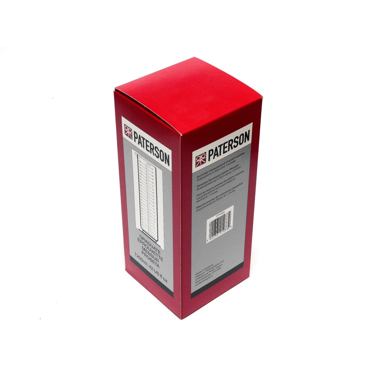 Paterson Menzurka 1200 ml. przezroczysta do chemii
