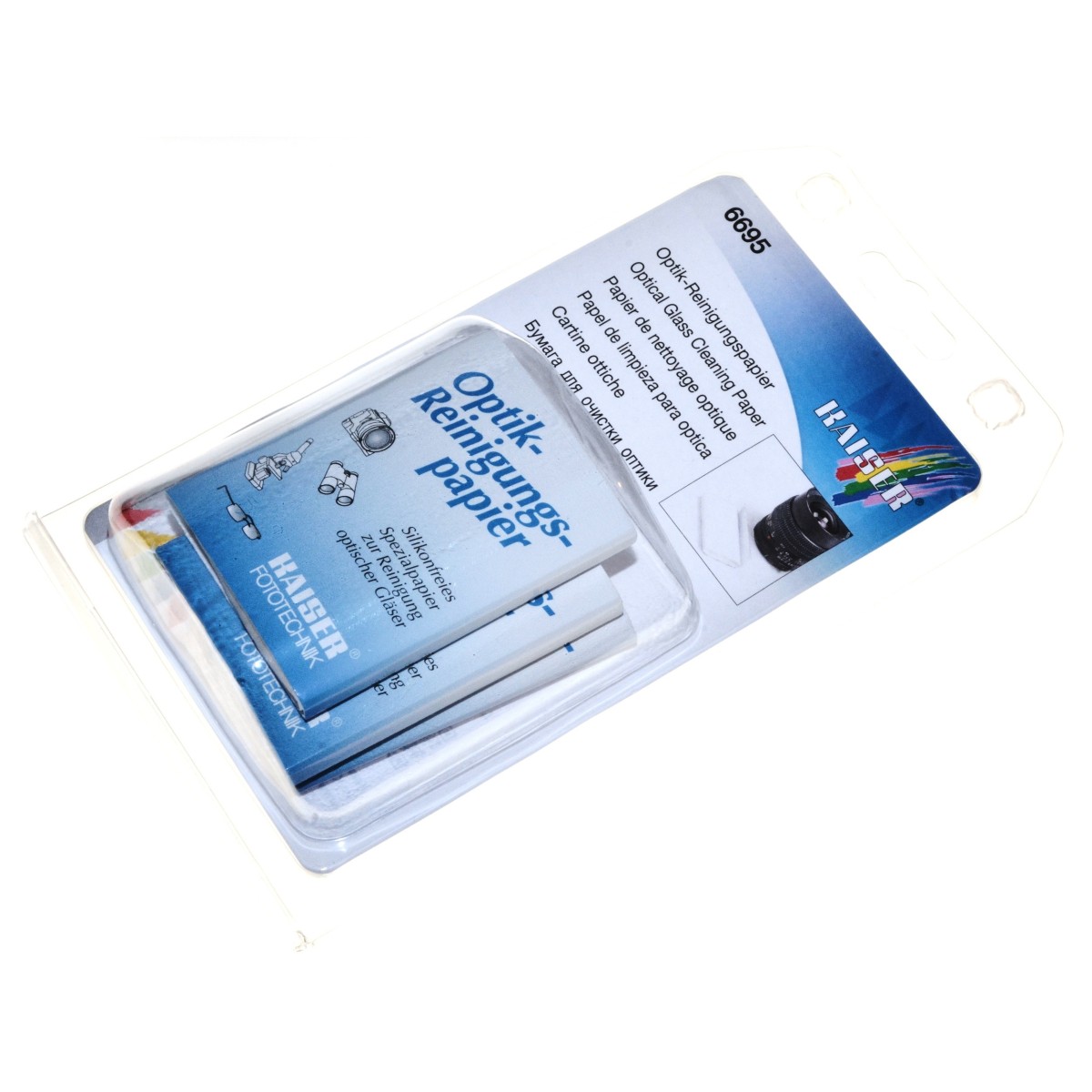 Kaiser Bibułki do czyszczenia optyki filtra obiektywu 40szt. (6695/4)