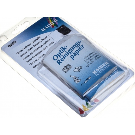 Kaiser Bibułki do czyszczenia optyki filtra obiektywu 40szt. (6695/4)