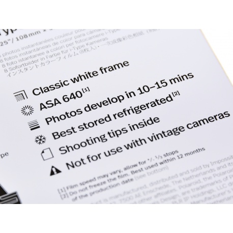 Polaroid Color Film I-Type zdjęcia I-1 Onestep 2 wkład - 8 zdjęć