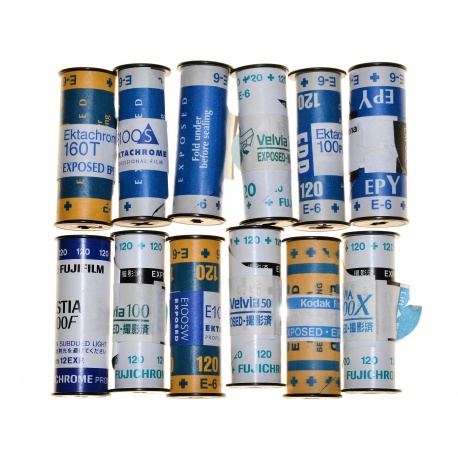 Wywołanie diapozytywu barwnego - slajdu typ 120 w procesie E6