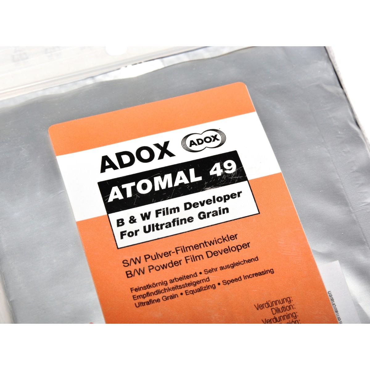 Adox Atomal A49 wywoływacz do klisz drobne ziarno proszek na 1 litr