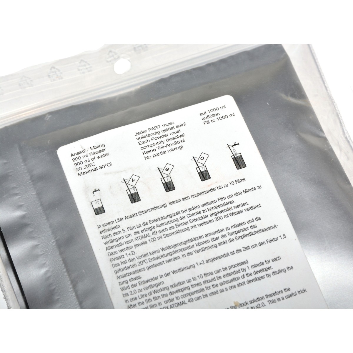 Adox Atomal A49 wywoływacz do klisz drobne ziarno proszek na 1 litr