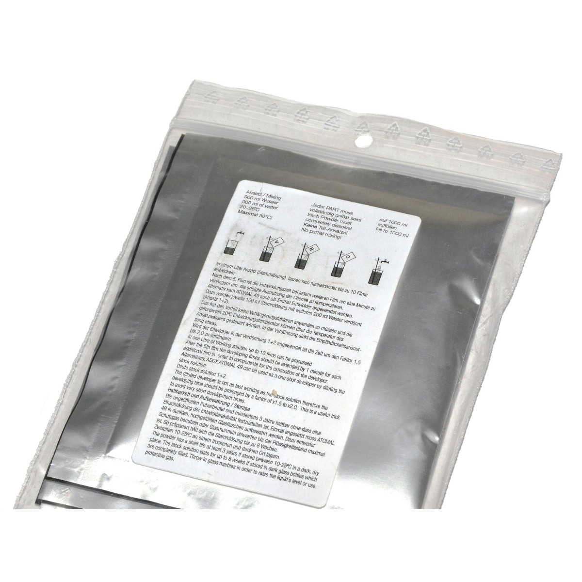 Adox Atomal A49 wywoływacz do klisz drobne ziarno proszek na 1 litr