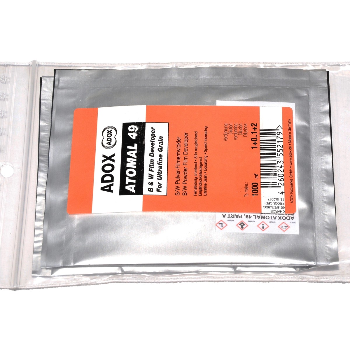 Adox Atomal A49 wywoływacz do klisz drobne ziarno proszek na 1 litr