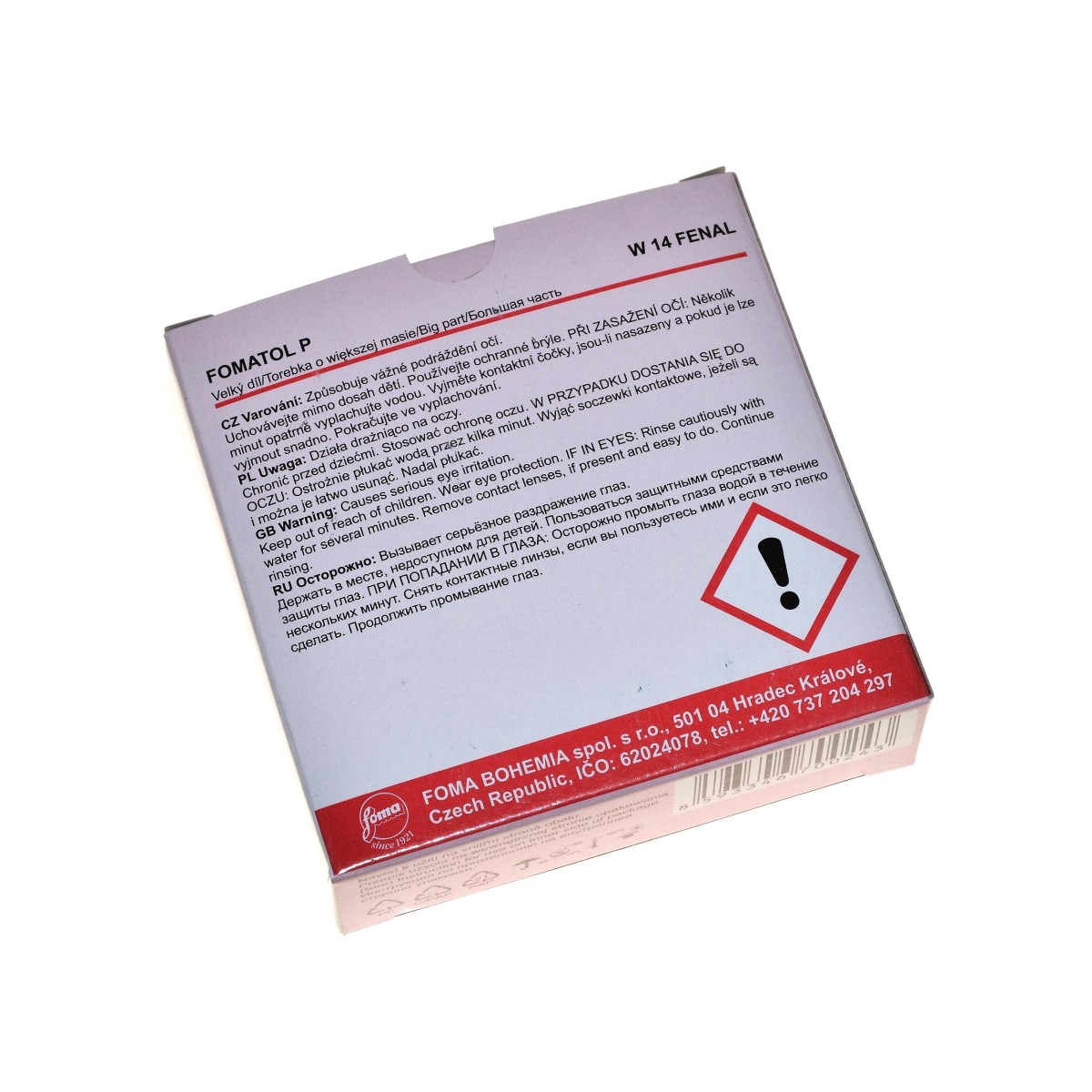 Foma Fomatol P Fenal W-14 na 2,5 litra wywoływacz do zdjęć