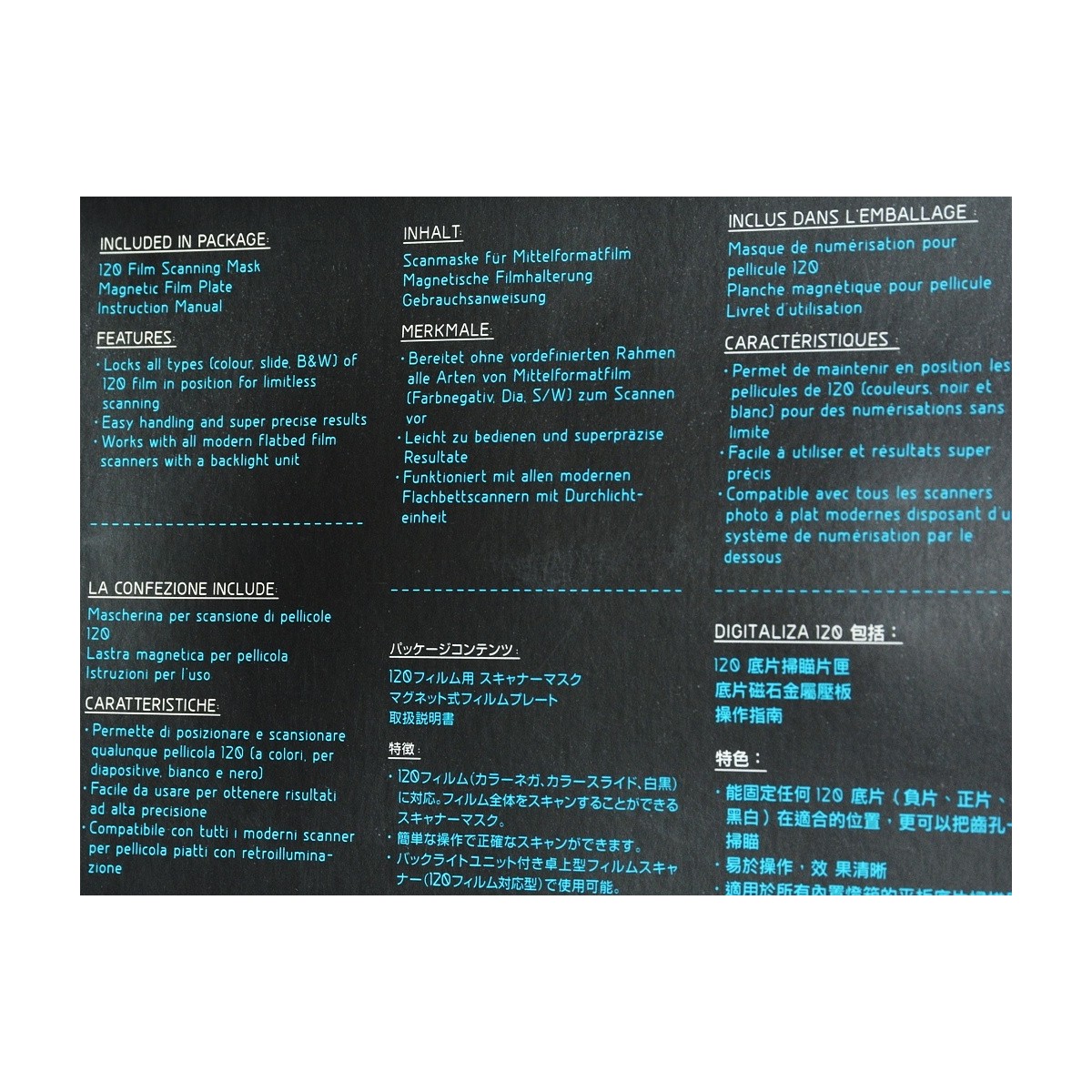 Lomography DigitaLIZA 120 Film Skaner karetka do skanowania