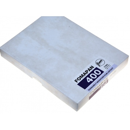 Foma Fomapan 400 format 4x5" 10,2x12,7 cm. 25szt. film klisza B&W