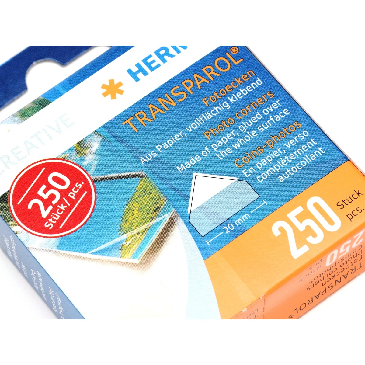 Herma Rożki narożniki przylepce do zdjęć i albumu 250szt (1380)