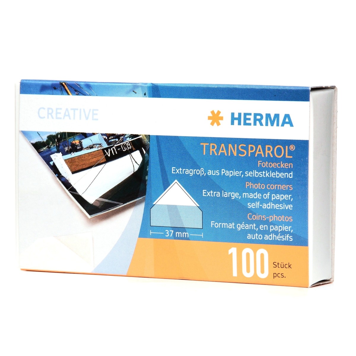 Herma Foto narożniki rożki do przyklejania zdjęć DUŻE 100x (1302)