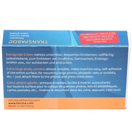Herma Foto narożniki rożki do przyklejania zdjęć DUŻE 100x (1302)