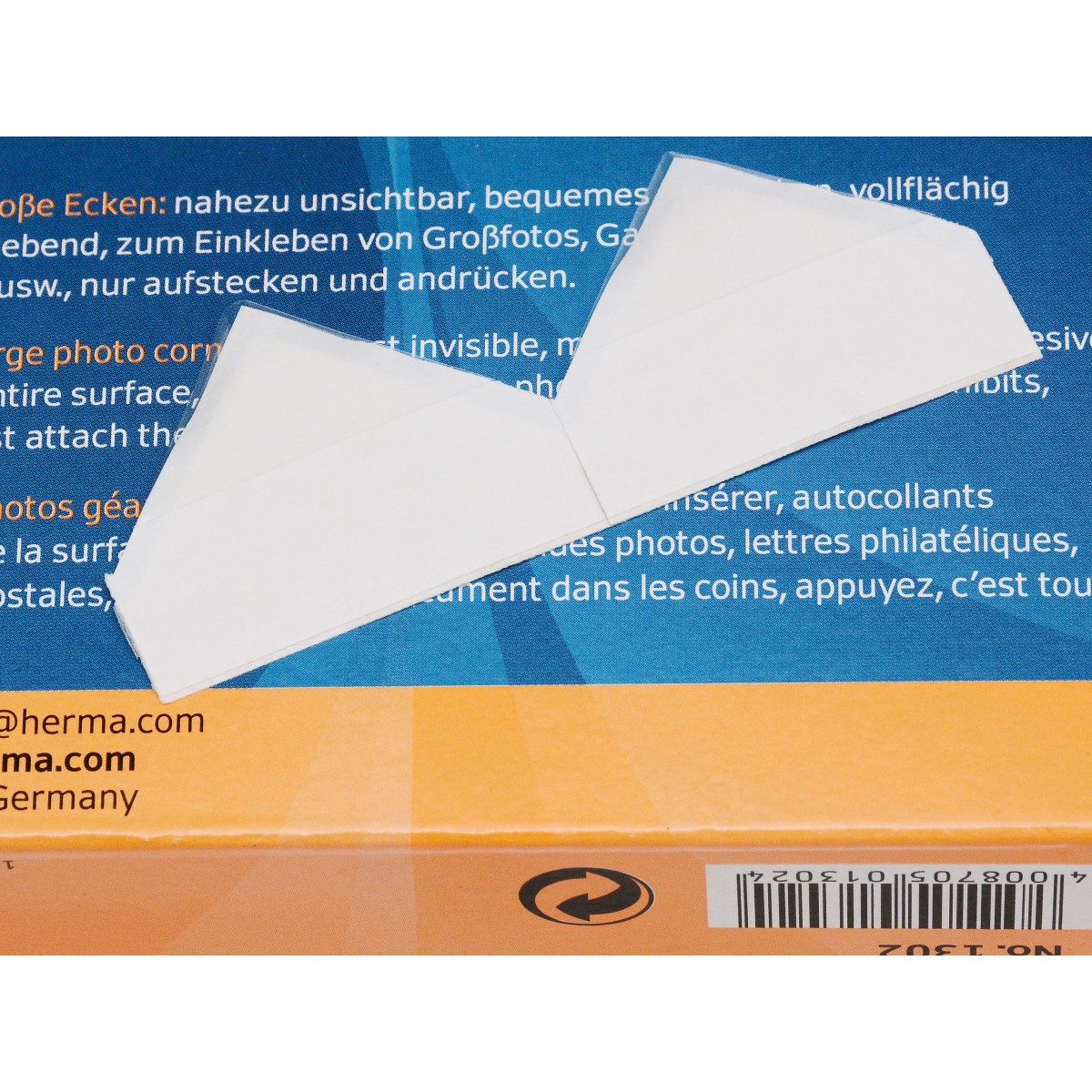 Herma Foto narożniki rożki do przyklejania zdjęć DUŻE 100x (1302)