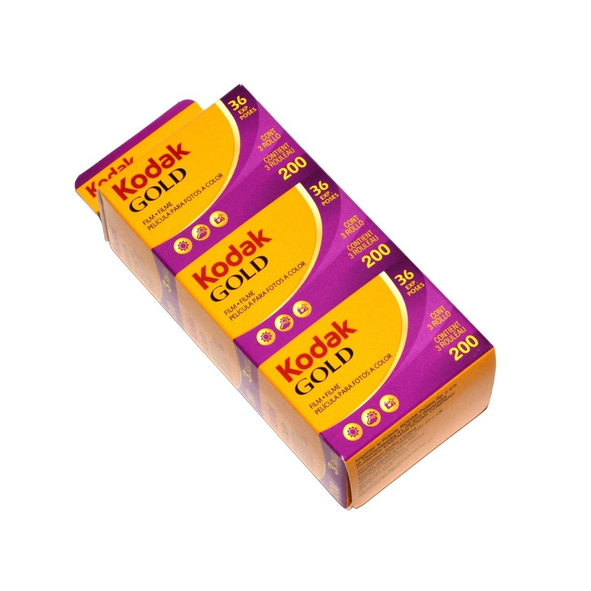 Kodak Gold GC 200/36 - 3 filmy do zdjęć kolorowych na wakacje