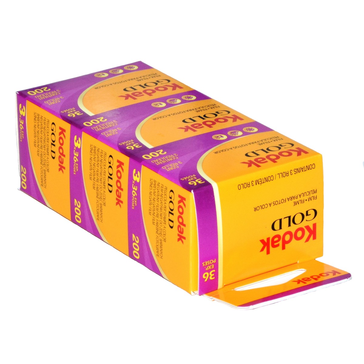 Kodak Gold GC 200/36 - 3 filmy do zdjęć kolorowych na wakacje