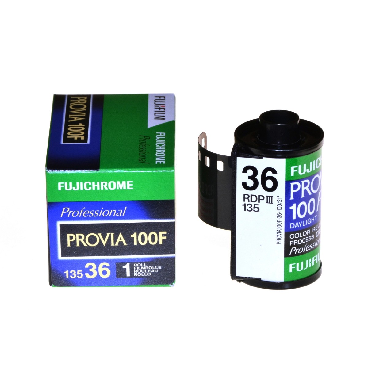 Fuji Fujichrome Provia 100F 100/36 slajd kolorowy 21 DIN