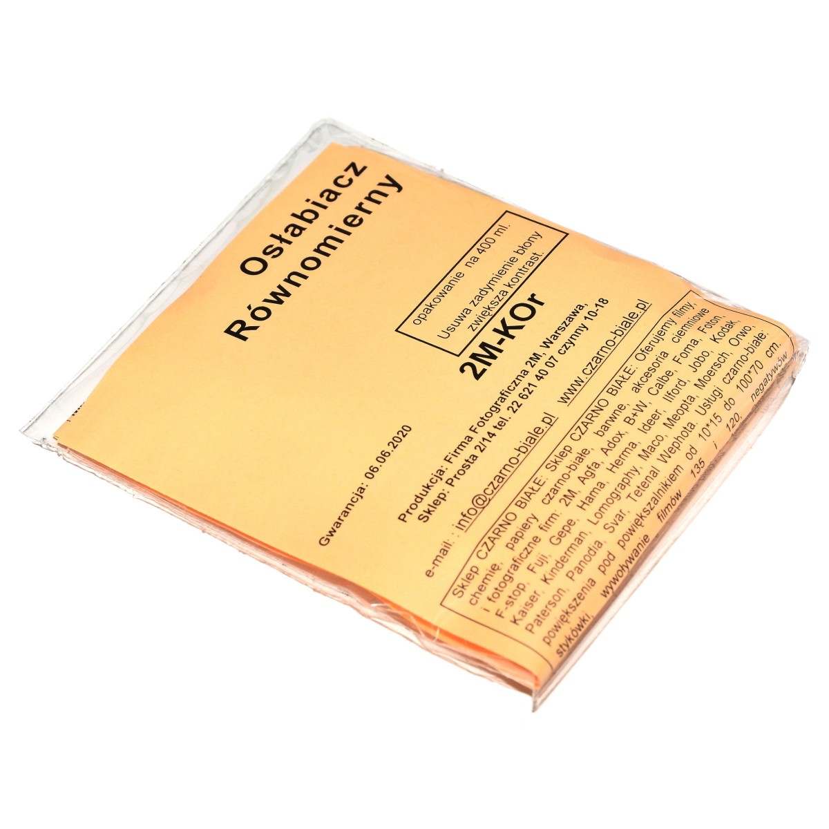 2M-KOr Osłabiacz Równomierny na 400 ml. do osłabiania filmów i zdjęć