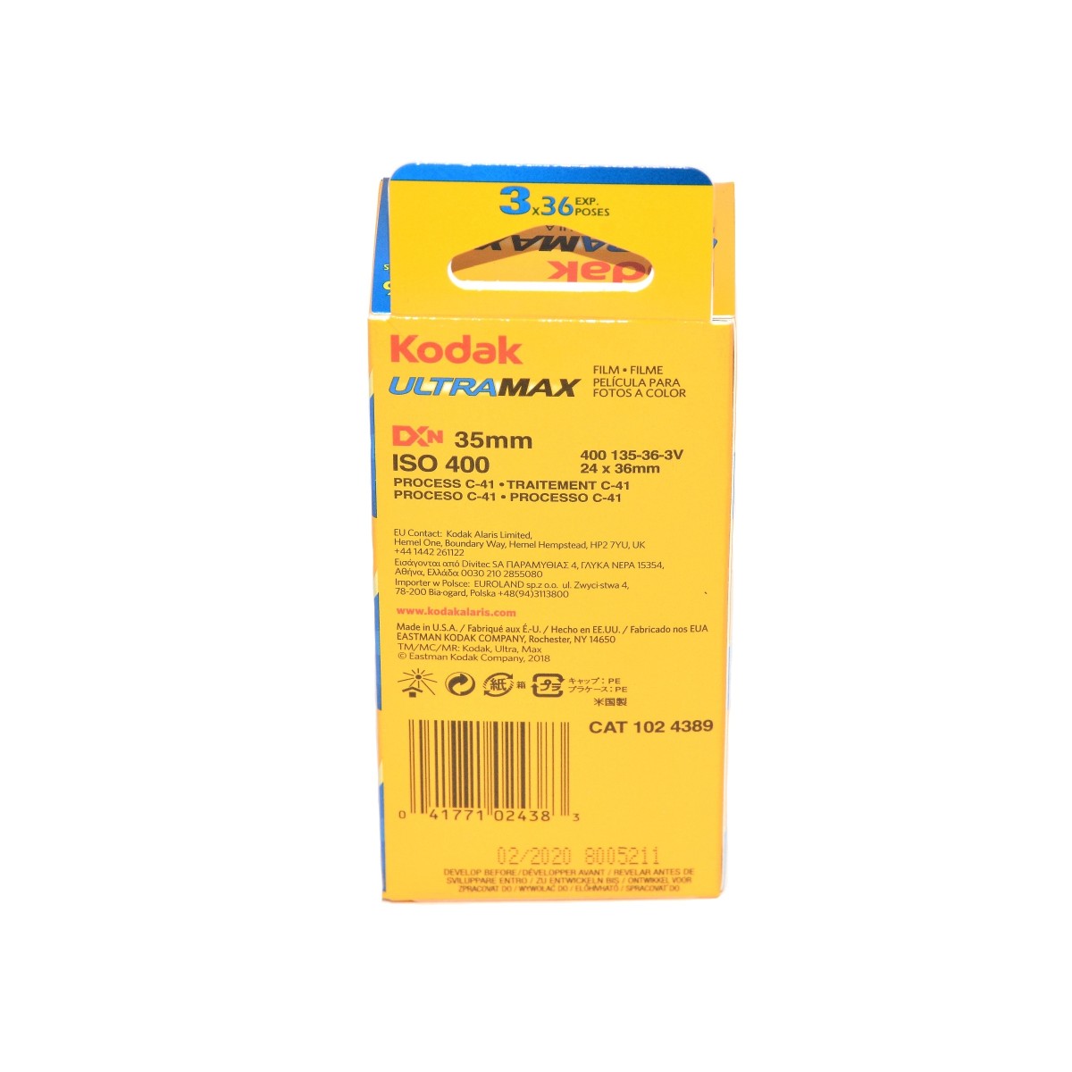 Kodak Gold Ultra 400/36 3 filmy kolor na wakacje zabawę