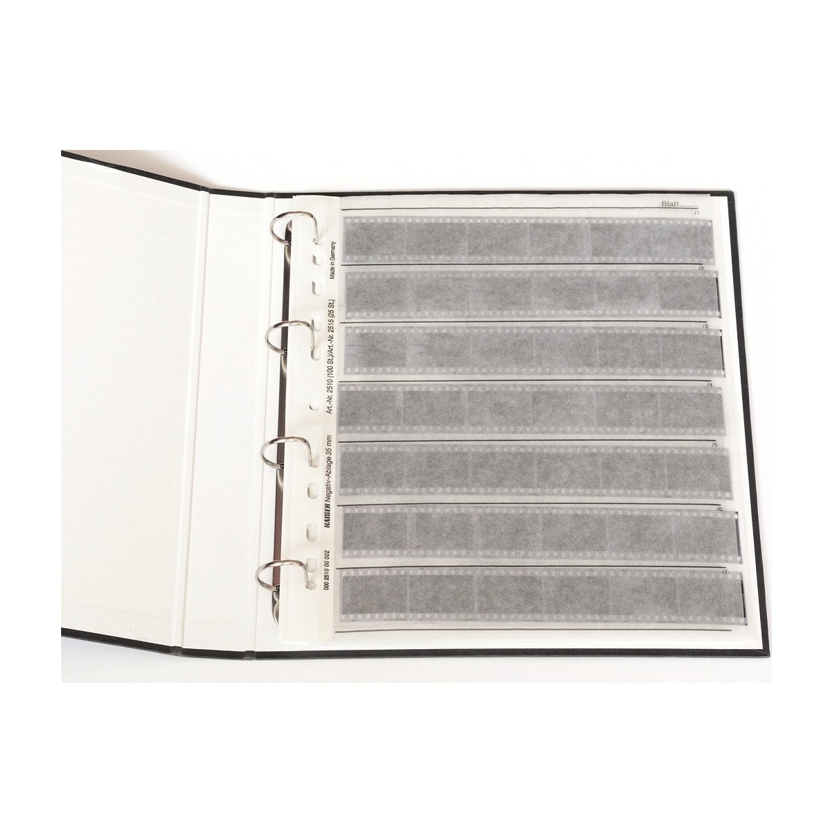 Delfin Segregator na folie + 25 koszulek pergamin 35mm. na filmy i klisze