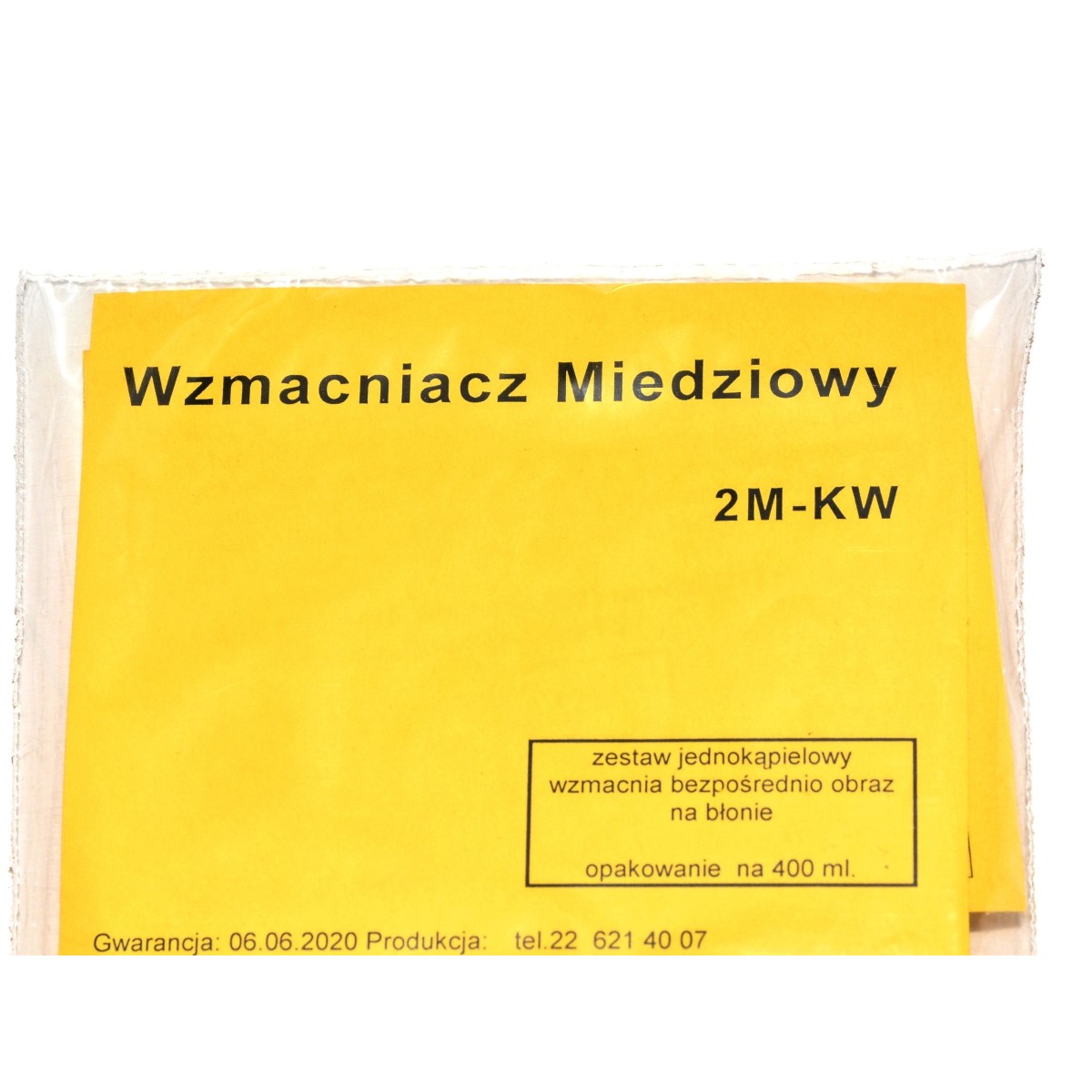 2M-KW Wzmacniacz miedziowy na 400 ml. roztworu do filmów czarno białych
