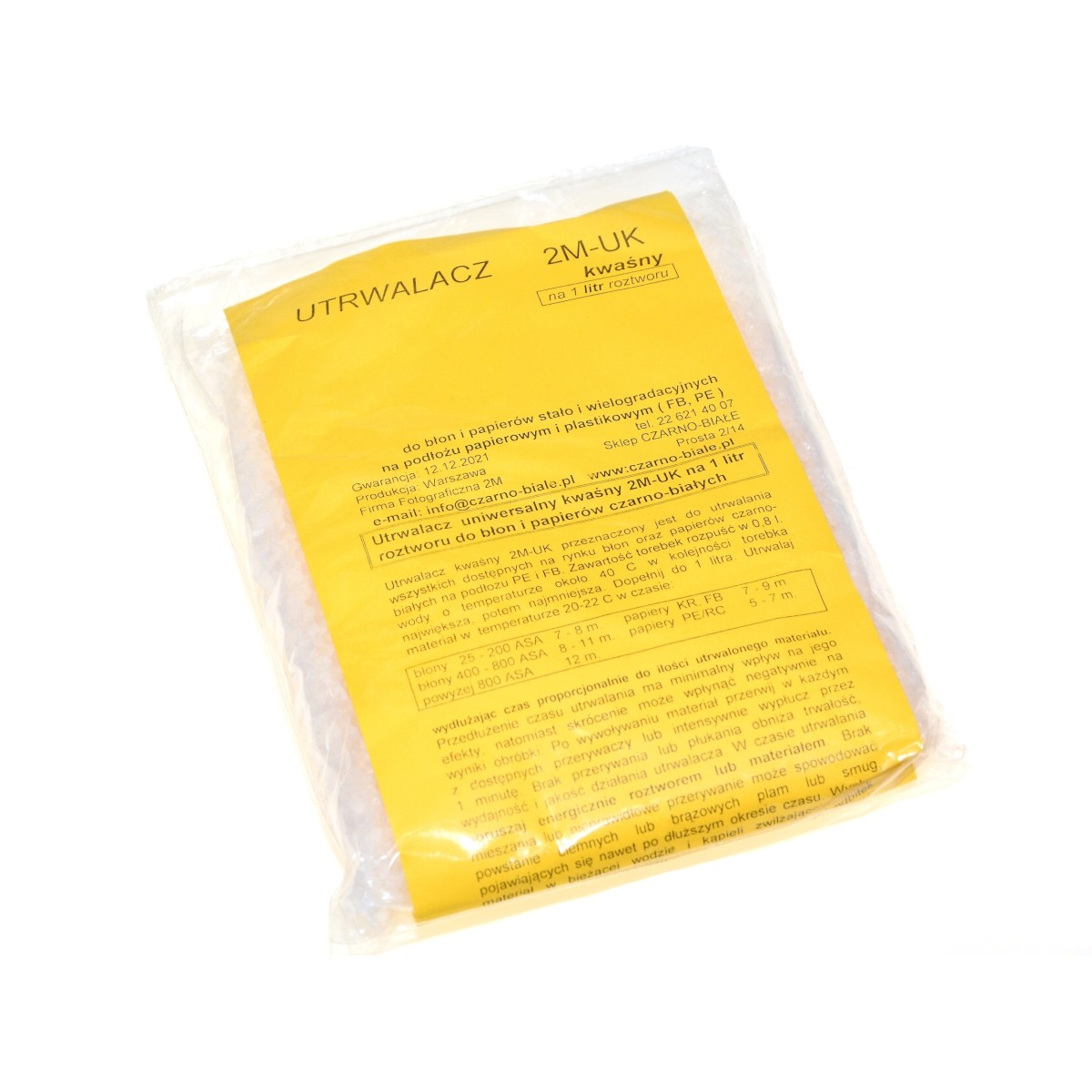 2M-UK Utrwalacz kwaśny uniwersalny na 1 litr do odbitek BW