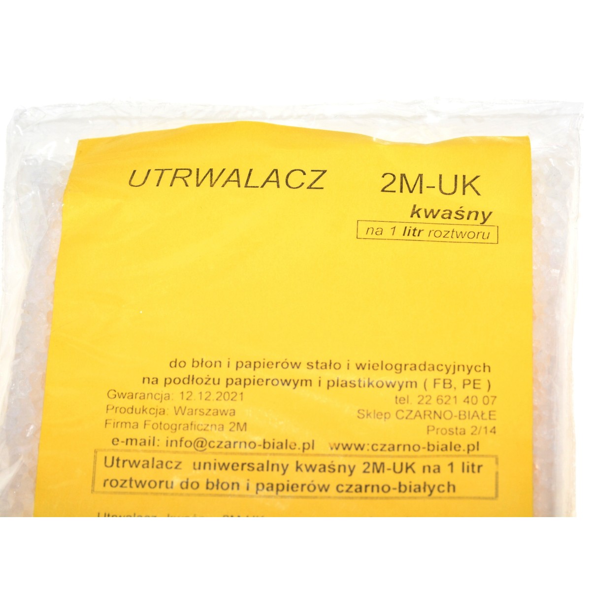 2M-UK Utrwalacz kwaśny uniwersalny na 1 litr do odbitek BW