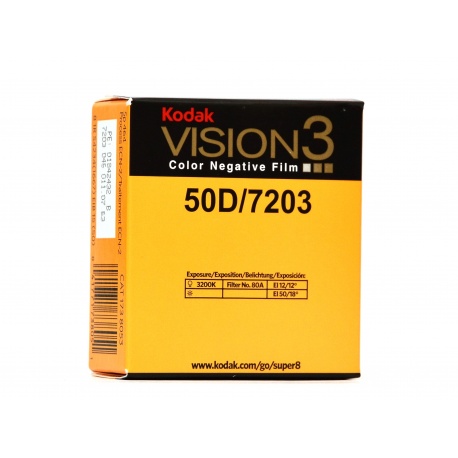 Kodak Vision3 Color 50D film kolorowy do kamery Super8 S8 7203