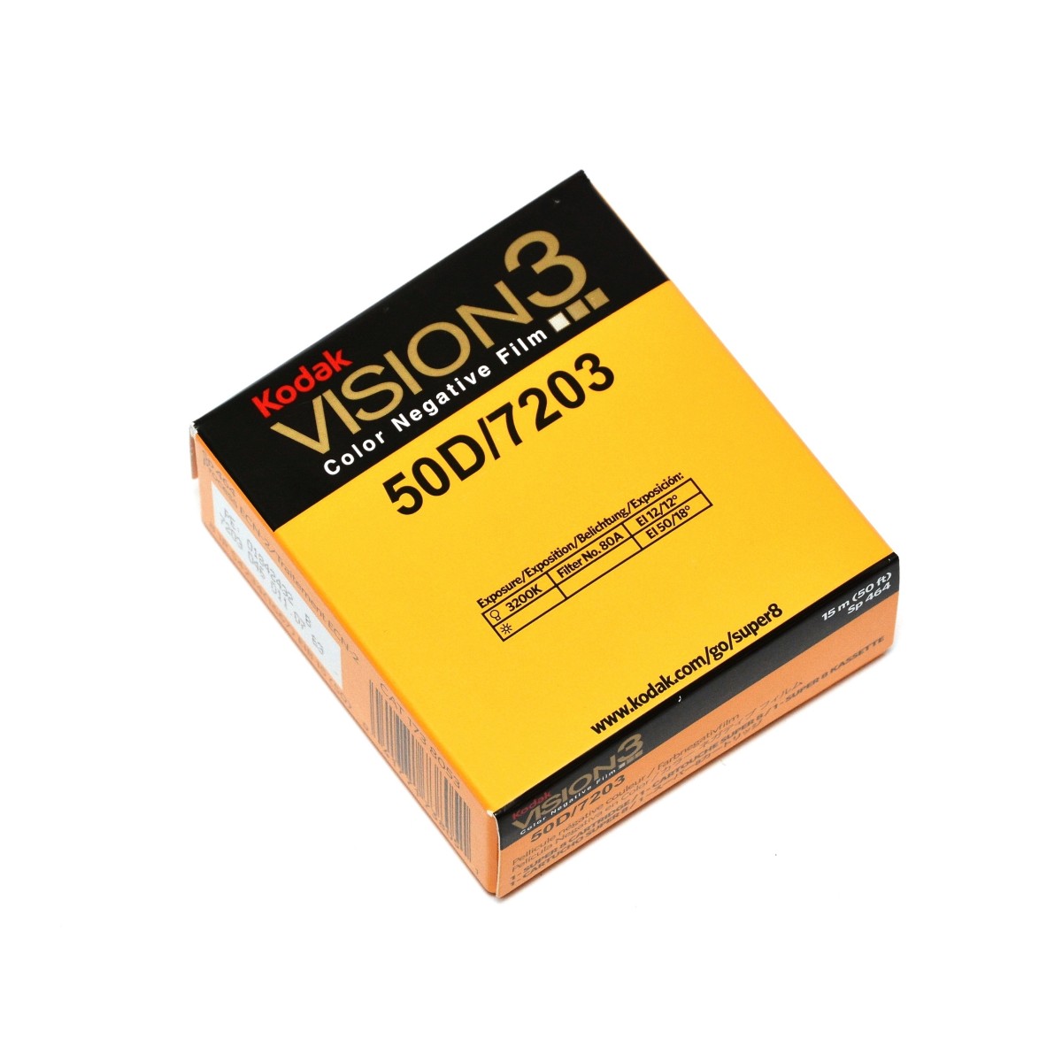 Kodak Vision3 Color 50D film kolorowy do kamery Super8 S8 7203