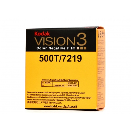 Kodak Vision3 Color 500T film kolorowy do kamery Super8 8S 7219