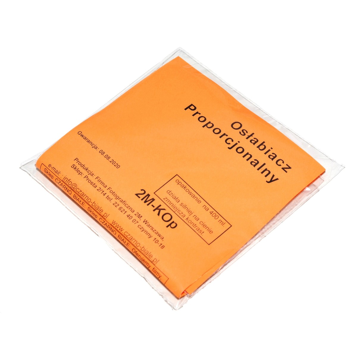 2M-KOp Osłabiacz Proporcjonalny na 400 ml do osłabiania filmu i odbitki