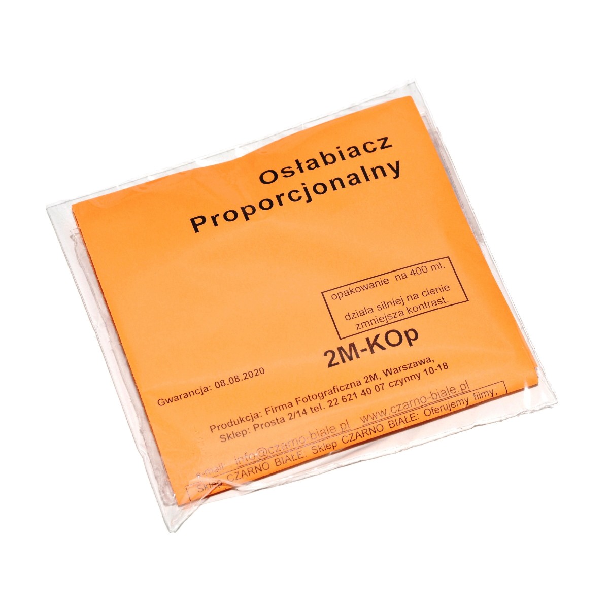 2M-KOp Osłabiacz Proporcjonalny na 400 ml do osłabiania filmu i odbitki