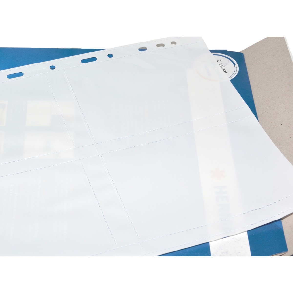 Herma Koszulki 9x13cm 10szt  (4 odbitki w pionie, czarne) 7783