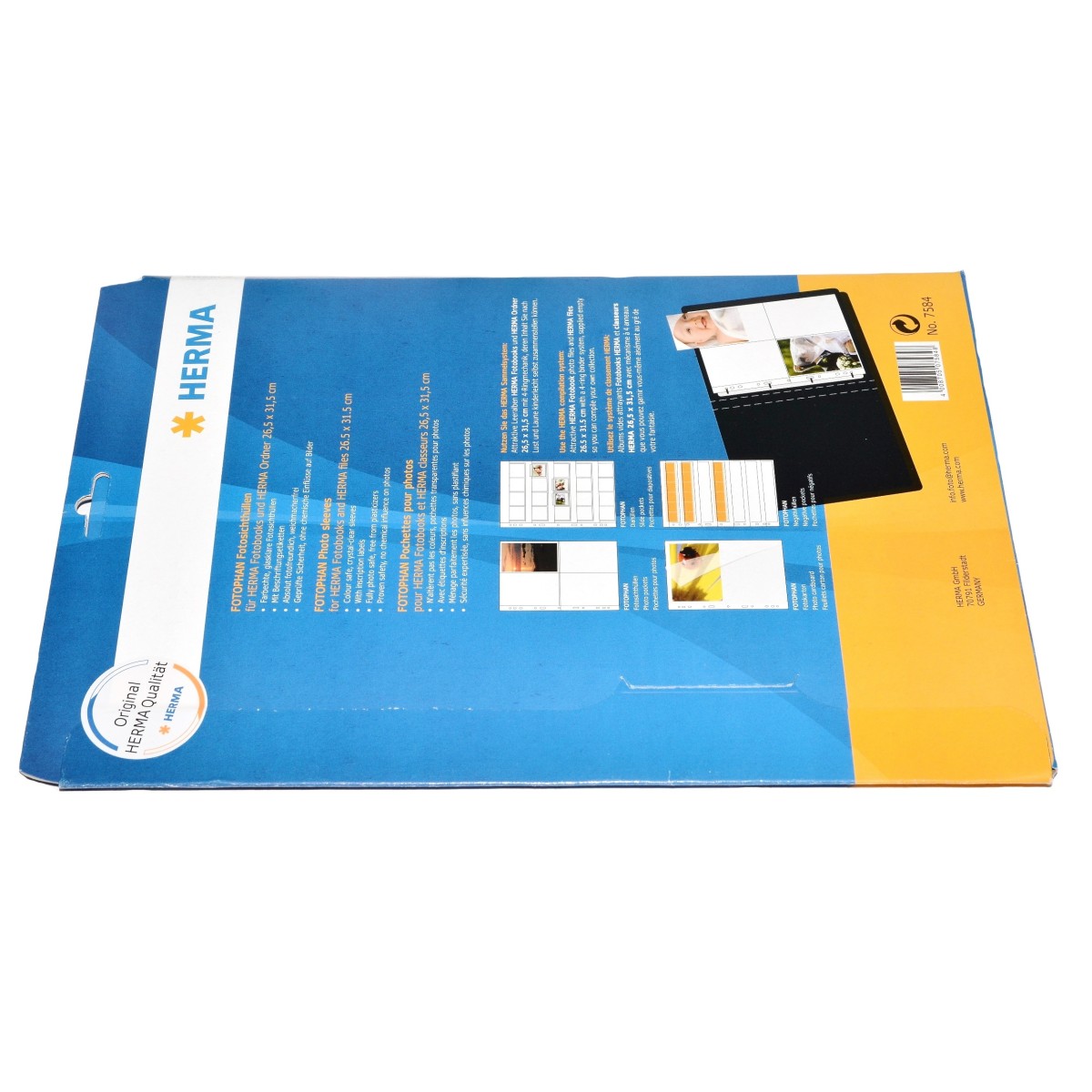 Herma Koszulki 9x13/10 (3 odbitki w poziomie, białe) 7584