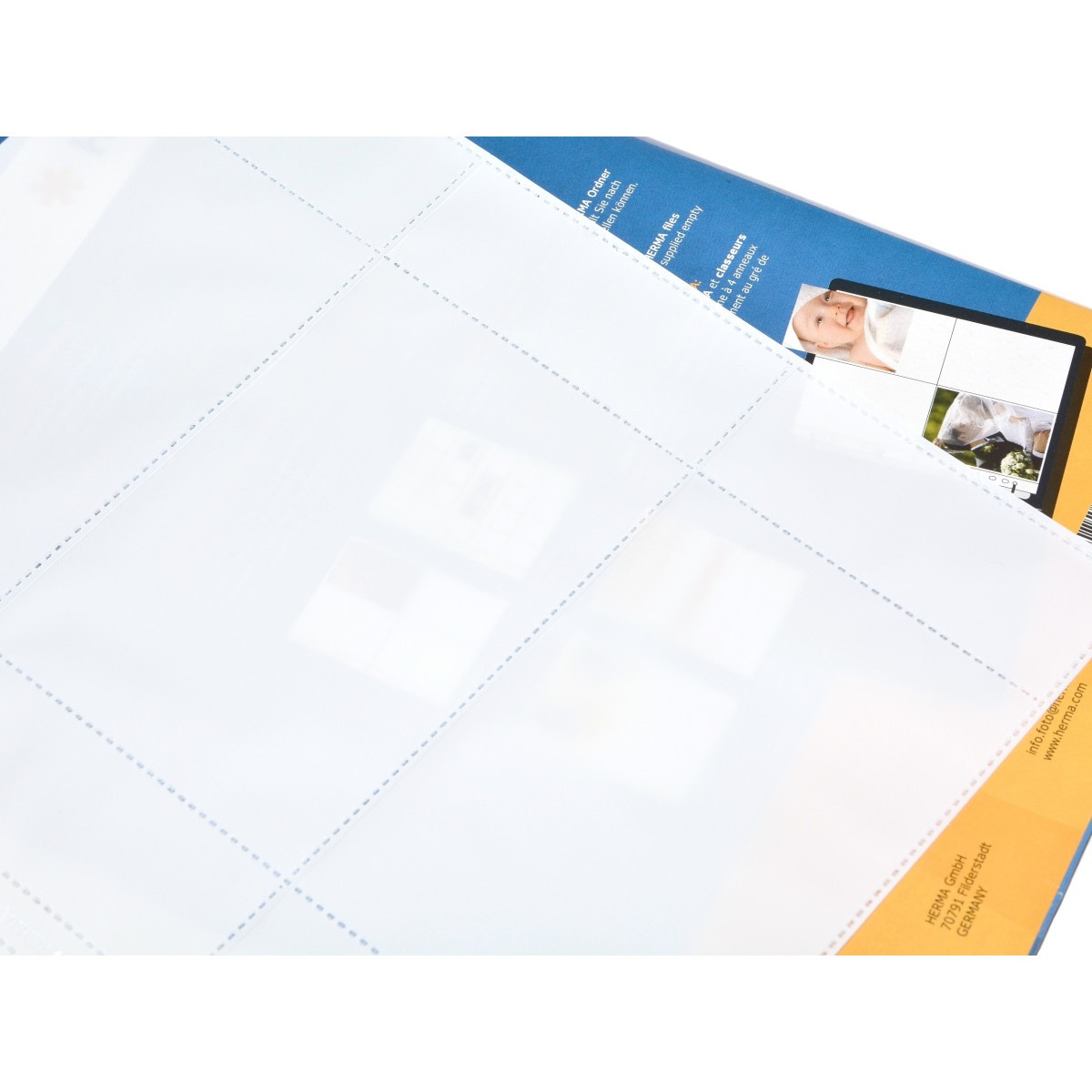 Herma Koszulki 9x13/10 (3 odbitki w poziomie, białe) 7584